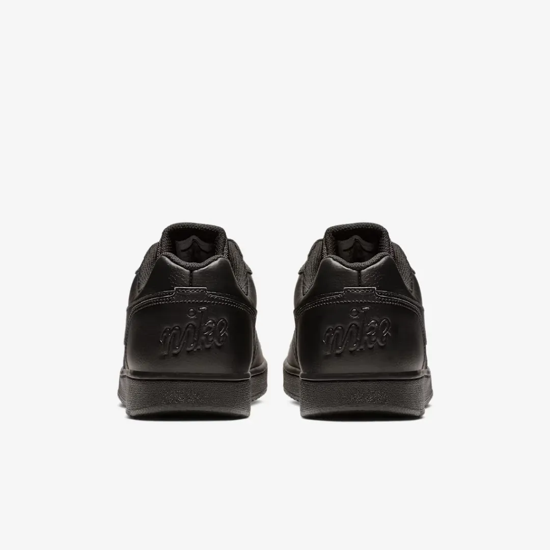 NIKE EBERNON LOW TRIPLE BLACK
