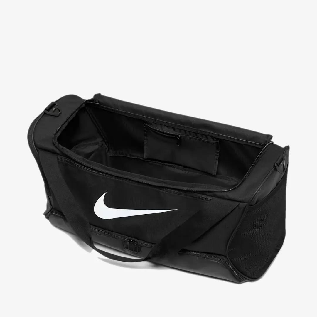 NIKE BRASILIA 9.5 TRAINING DUFFEL BAG 60L BLACK WHITE