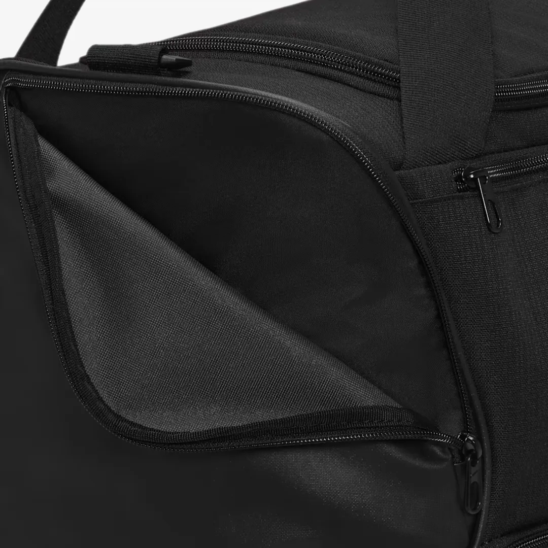 NIKE BRASILIA 9.5 TRAINING DUFFEL BAG 60L BLACK WHITE