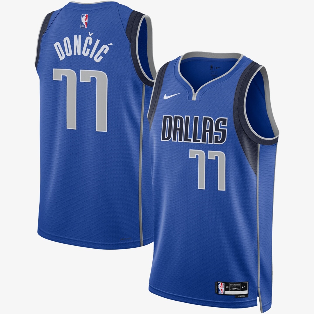 NIKE DALLAS MAVERICKS SWINGMAN JERSEY ICON EDITION - LUKA DONCIC