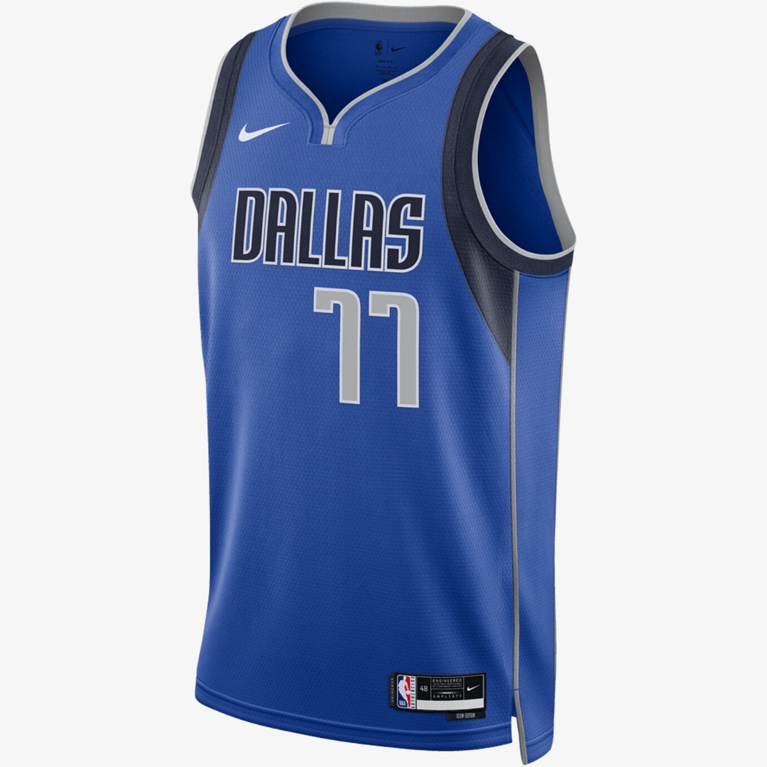 NIKE DALLAS MAVERICKS SWINGMAN JERSEY ICON EDITION - LUKA DONCIC