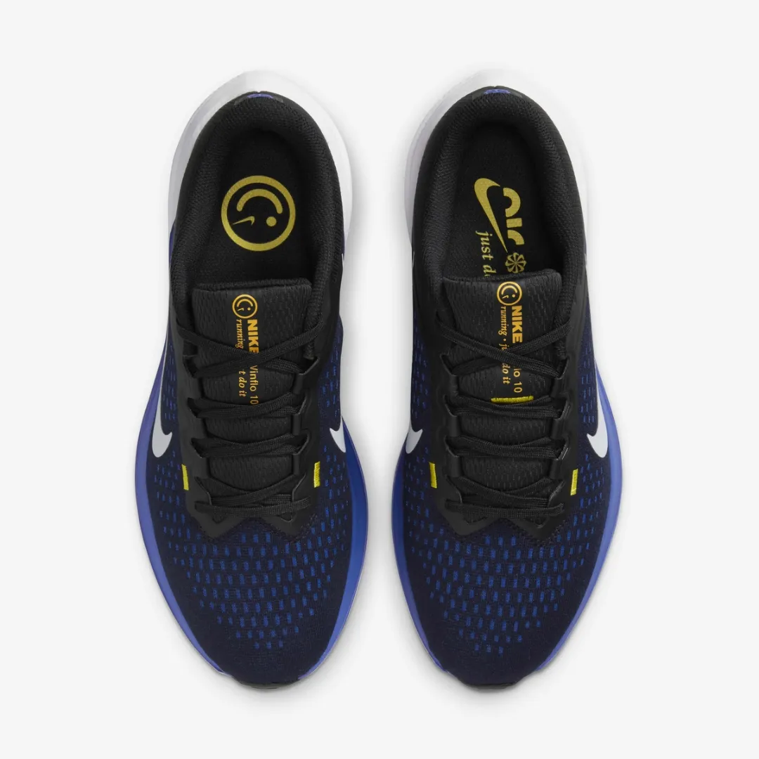 NIKE WINFLO 10 BLACK RACER BLUE WHITE