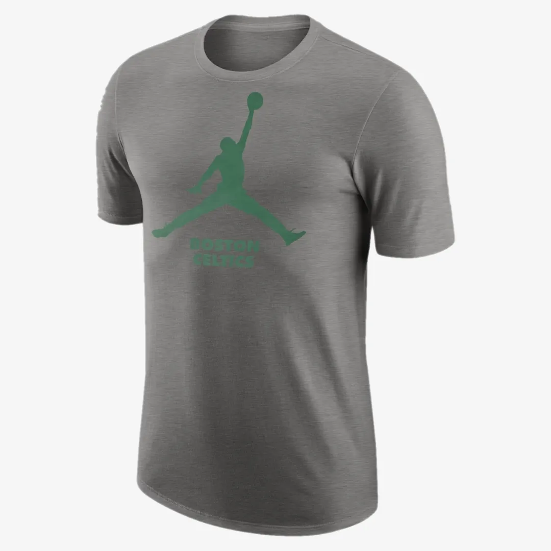 BOSTON CELTICS ESSENTIAL JORDAN NBA T-SHIRT DARK GREY HEATHER