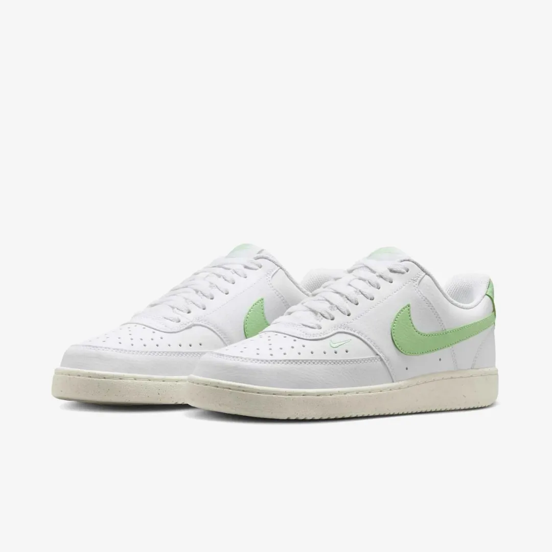 NIKE COURT VISION LOW NEXT NATURE WHITE VAPOR GREEN