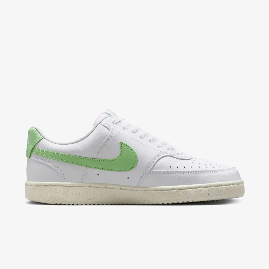 NIKE COURT VISION LOW NEXT NATURE WHITE VAPOR GREEN