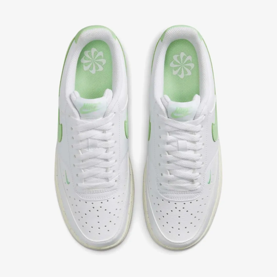 NIKE COURT VISION LOW NEXT NATURE WHITE VAPOR GREEN