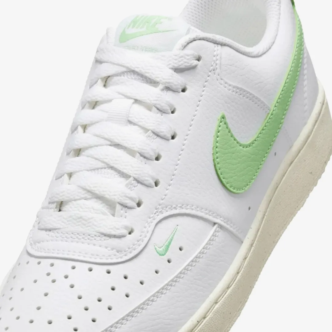 NIKE COURT VISION LOW NEXT NATURE WHITE VAPOR GREEN