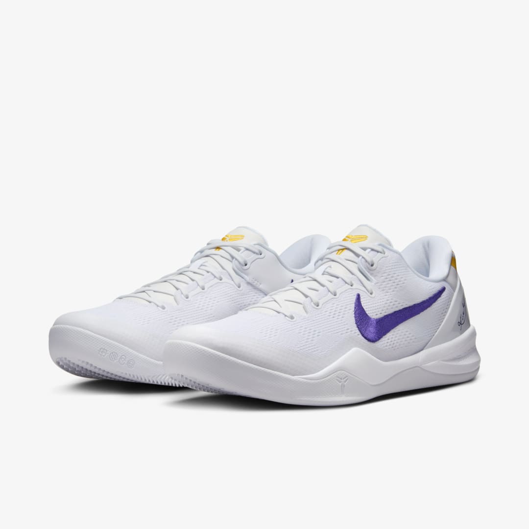 NIKE KOBE 8 PROTRO LAKERS HOME WHITE