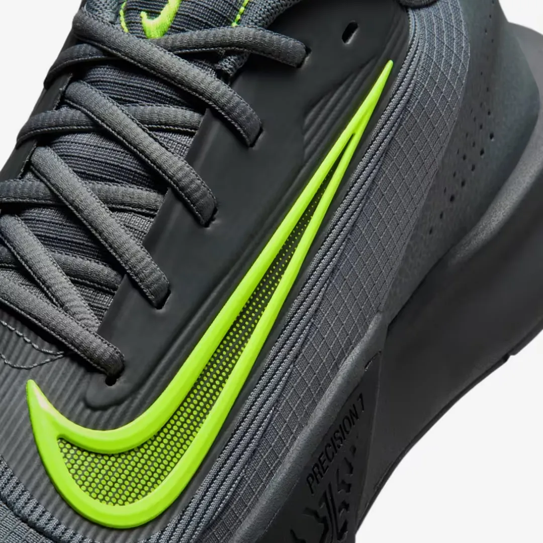 NIKE PRECISION 7 SMOKE GREY BLACK ANTHRACITE VOLT