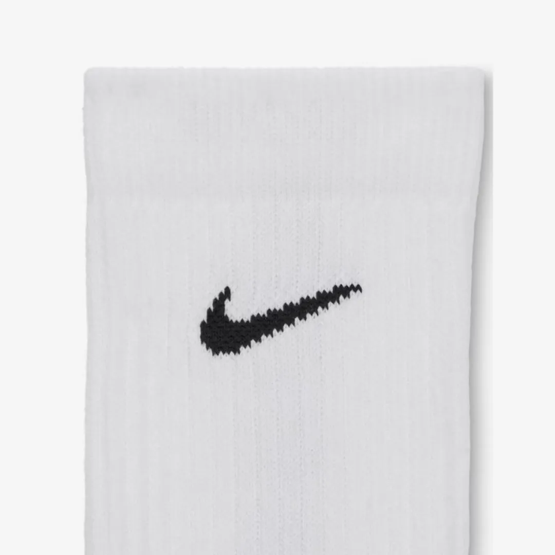 NIKE ELITE 2.0 CUSHIONED CREW SOCKS WHITE BLACK