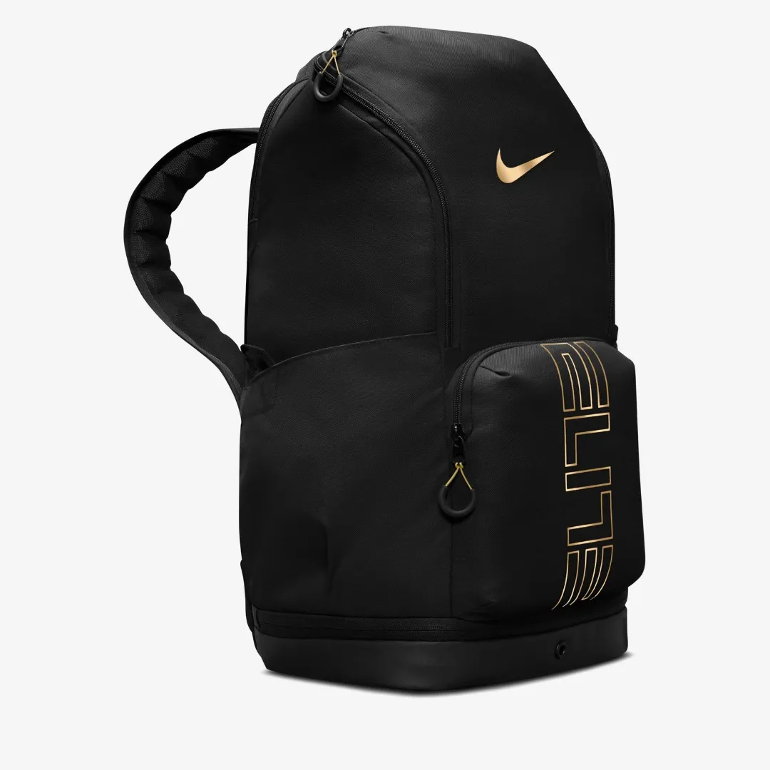 NIKE VARSITY ELITE BACKPACK BLACK GOLD