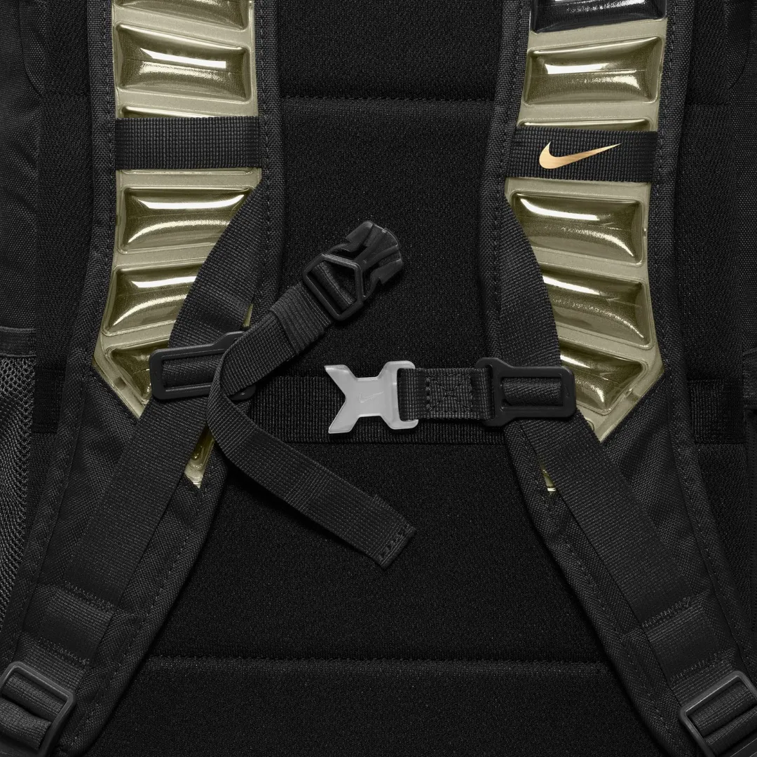 NIKE VARSITY ELITE BACKPACK BLACK GOLD