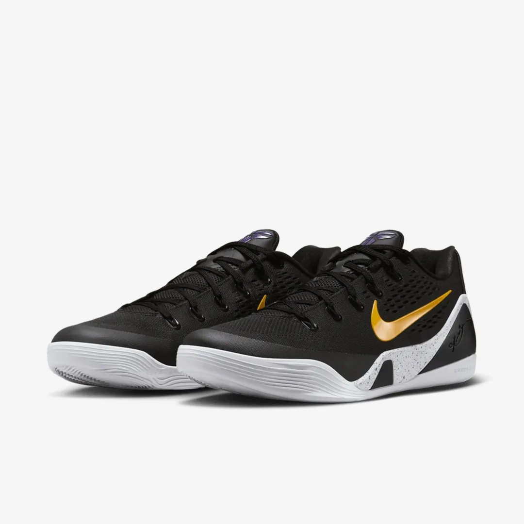 NIKE KOBE 9 LOW EM PROTRO BLACK WHITE