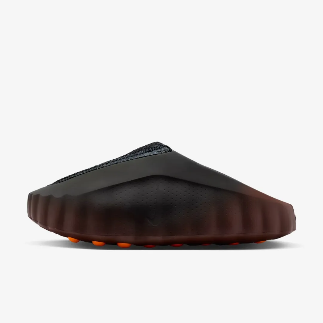 NIKE MIND 001 FLYKNIT SLIDE BRONZE ECLIPSE BLACK ORANGE