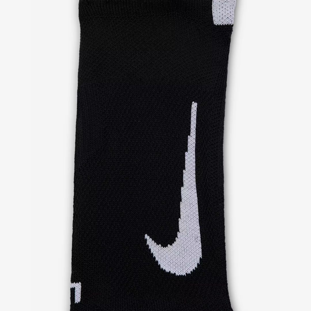 NIKE MULTIPLIER RUNNING NO-SHOW SOCKS BLACK (2 PAIRS)